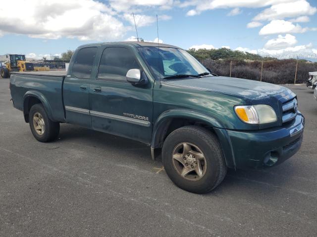 5TBRN34123S395936 - 2003 TOYOTA TUNDRA ACCESS CAB SR5 GREEN photo 4