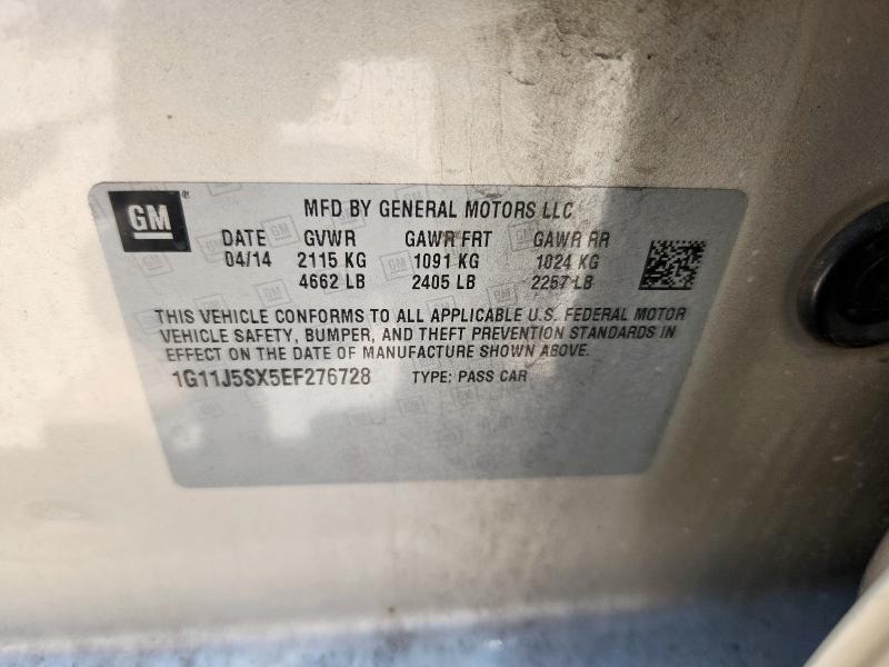1G11J5SX5EF276728 - 2014 CHEVROLET MALIBU LTZ BEIGE photo 12