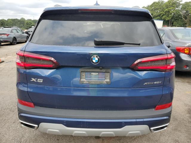 5UXCR6C09M9E90216 - 2021 BMW X5 XDRIVE40I BLUE photo 6