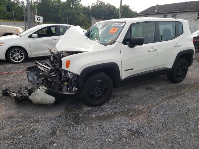 ZACNJBAB9KPK51706 - 2019 JEEP RENEGADE SPORT WHITE photo 1