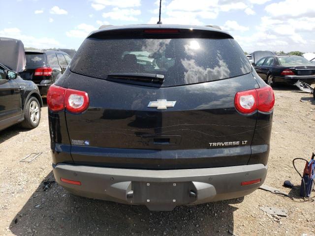 1GNKRGED7CJ424252 - 2012 CHEVROLET TRAVERSE LT BLACK photo 6