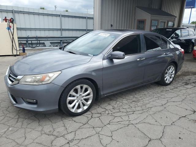 1HGCR2F90EA803687 - 2014 HONDA ACCORD TOURING GRAY photo 1