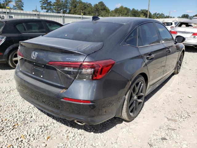 2HGFE2F59NH577138 - 2022 HONDA CIVIC SPORT Schwarz Foto 4