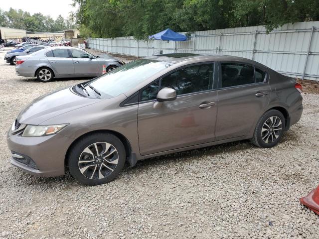 2HGFB2F84DH533615 - 2013 HONDA CIVIC EX GRAY photo 1