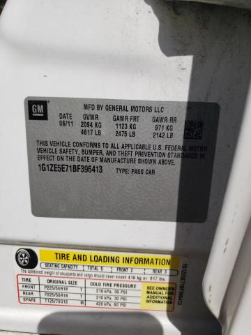 1G1ZE5E71BF396413 - 2011 CHEVROLET MALIBU LTZ Ağ foto 12