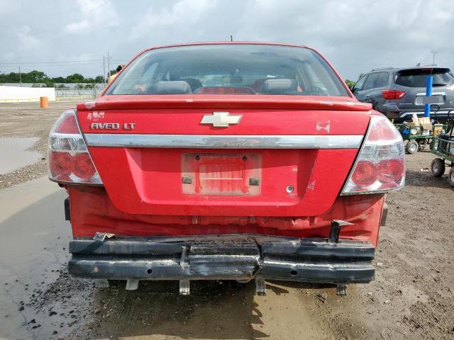 KL1TD56E29B663516 - 2009 CHEVROLET AVEO LS 红色 照片 6