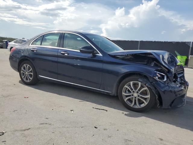55SWF4KB6GU103089 - 2016 MERCEDES-BENZ C 300 4MATIC BLUE photo 4