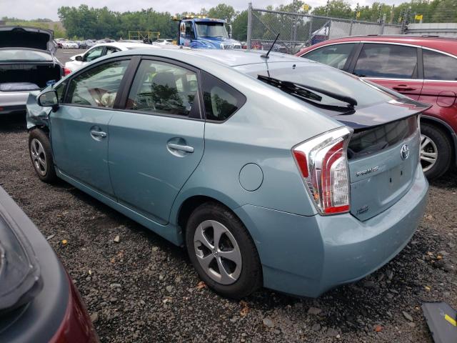 JTDKN3DU7C1571850 - 2012 TOYOTA PRIUS TURQUOISE photo 2