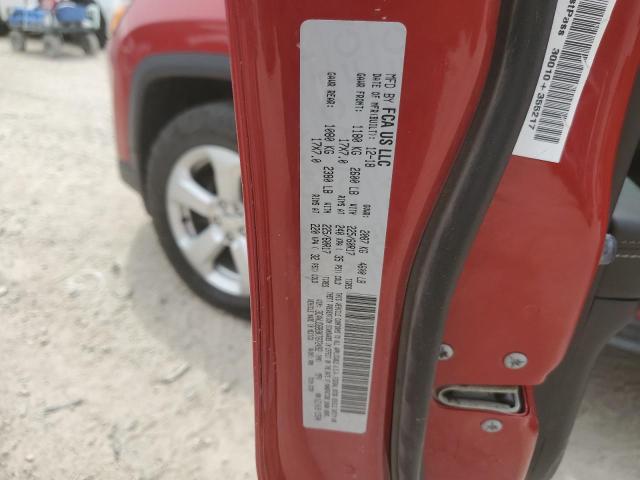 3C4NJDBB9KT672492 - 2019 JEEP COMPASS LATITUDE Qırmızı foto 12