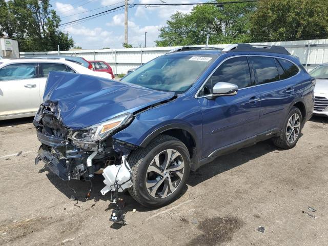 4S4BTGPD4M3215477 - 2021 SUBARU OUTBACK TOURING BLUE photo 1