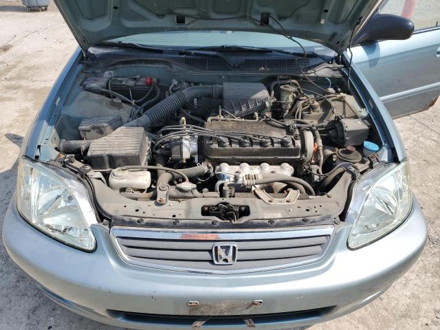 2HGEJ6616YH601086 - 2000 HONDA CIVIC BASE BLUE photo 11