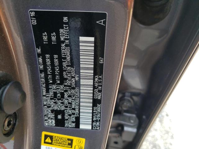 5TDKKRFH3GS135291 - 2016 TOYOTA HIGHLANDER XLE Gümüş foto 13