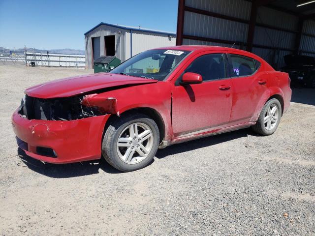 1C3CDZCG0DN586274 - 2013 DODGE AVENGER SXT RED photo 1