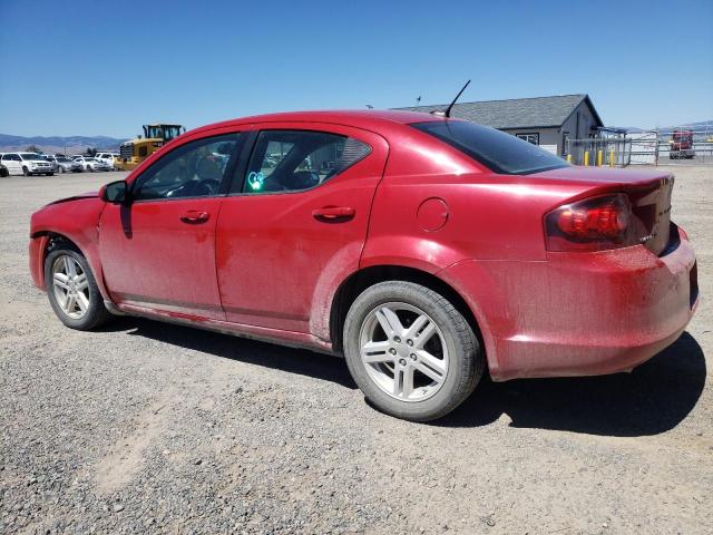 1C3CDZCG0DN586274 - 2013 DODGE AVENGER SXT RED photo 2