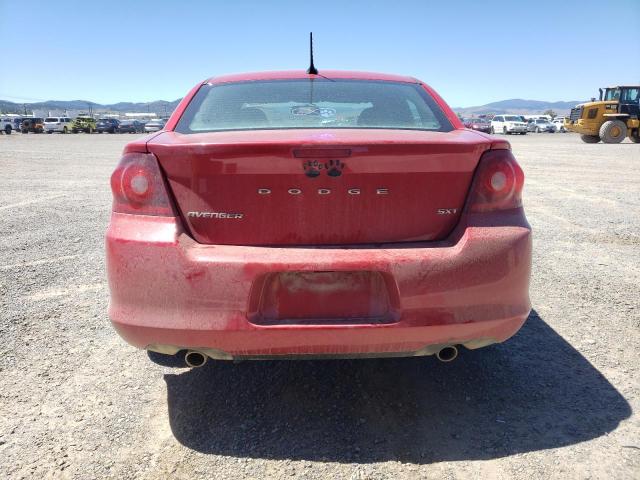 1C3CDZCG0DN586274 - 2013 DODGE AVENGER SXT RED photo 6