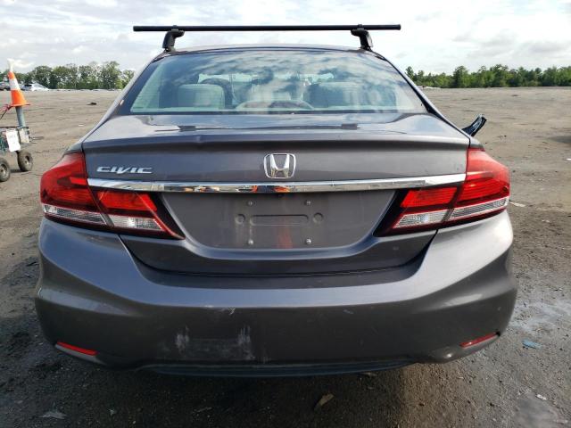 19XFB2F54FE027544 - 2015 HONDA CIVIC LX GRAY photo 6