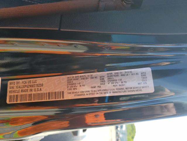 1C4JJXP62NW278259 - 2022 JEEP WRANGLER U SAHARA 4XE BLACK photo 13