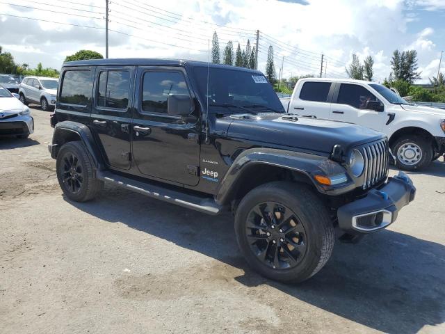 1C4JJXP62NW278259 - 2022 JEEP WRANGLER U SAHARA 4XE BLACK photo 4