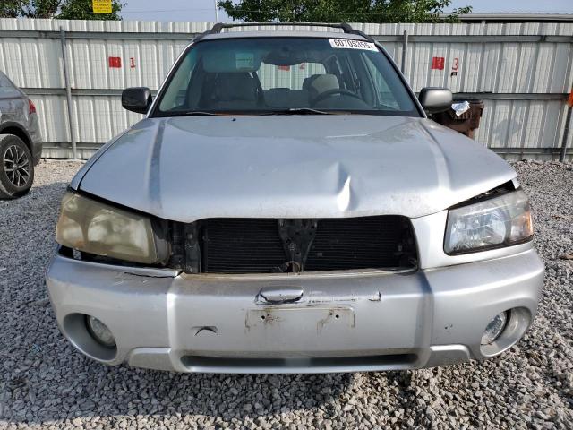 JF1SG65694H740809 - 2004 SUBARU FORESTER 2.5XS Argent photo 5