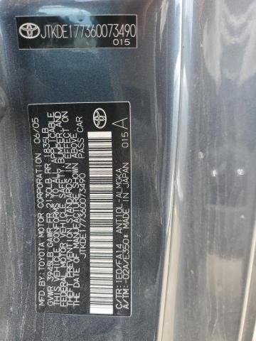 JTKDE177360073490 - 2006 TOYOTA SCION TC გრაფიტი ფოტო 12