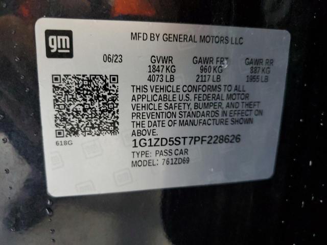 1G1ZD5ST7PF228626 - 2023 CHEVROLET MALIBU LT CHARCOAL photo 13