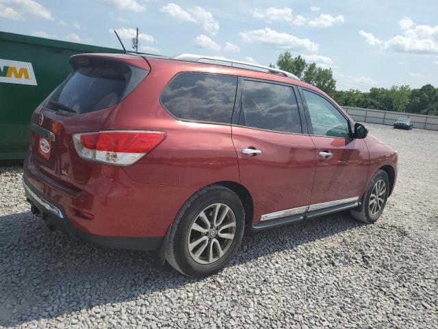 5N1AR2MN8EC725066 - 2014 NISSAN PATHFINDER S RED photo 3