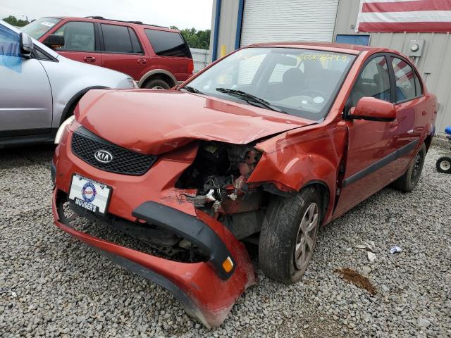 KNADE223096462264 - 2009 KIA RIO BASE ORANGE photo 1