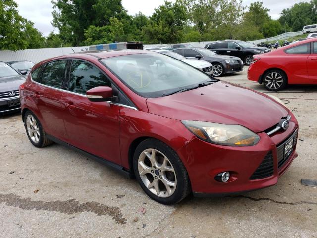 1FADP3N26EL254218 - 2014 FORD FOCUS TITANIUM MAROON photo 4