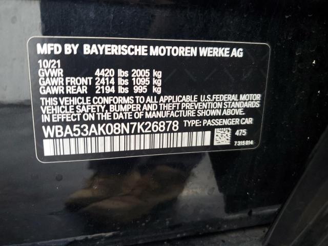 WBA53AK08N7K26878 - 2022 BMW 228I BLACK photo 12