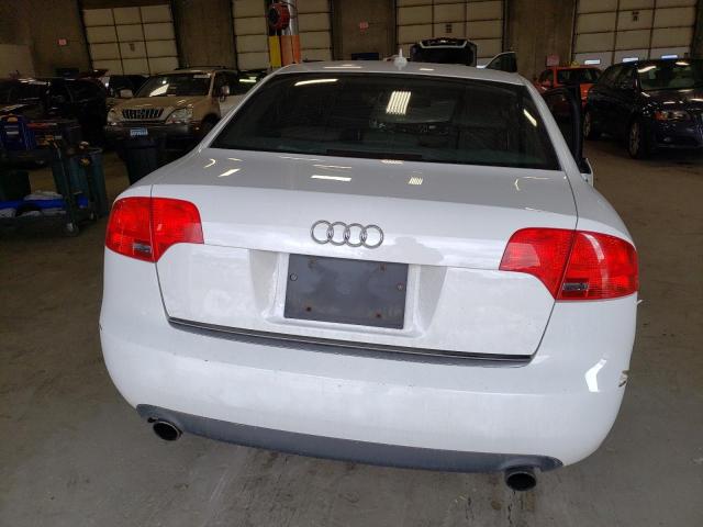 WAUAF78E27A015645 - 2007 AUDI A4 2 WHITE photo 6