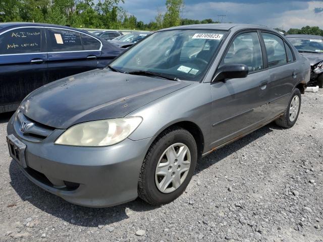 2HGES16395H603542 - 2005 HONDA CIVIC DX VP رمادي صورة 1