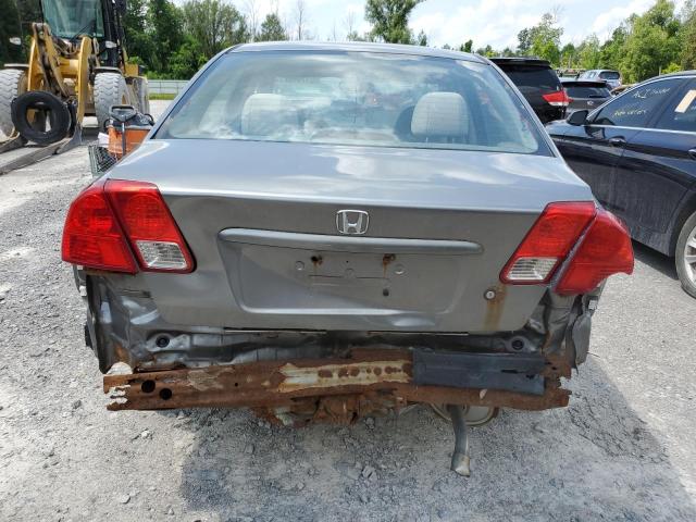 2HGES16395H603542 - 2005 HONDA CIVIC DX VP رمادي صورة 6