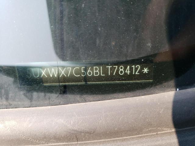 5UXWX7C56BLT78412 - 2011 BMW X3 XDRIVE35I Қара фото 12