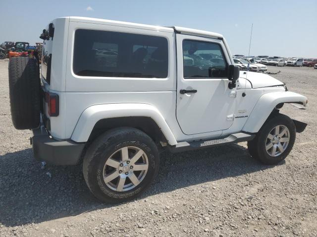 1C4AJWBG8EL125557 - 2014 JEEP WRANGLER SAHARA WHITE photo 3