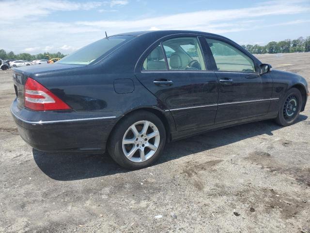 WDBRF54H36A911234 - 2006 MERCEDES-BENZ C 280 BLACK photo 3