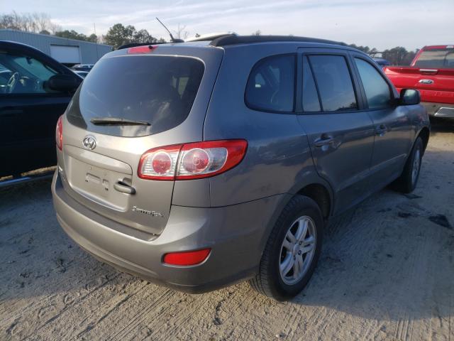 5NMSG3AB8AH401660 - 2010 HYUNDAI SANTA FE GLS GRAY photo 4