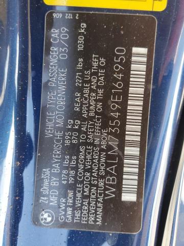 WBALM73549E164950 - 2009 BMW Z4 SDRIVE35I BLUE photo 12