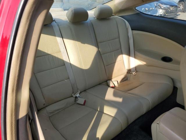 1HGCS11868A011089 - 2008 HONDA ACCORD EXL RED photo 10