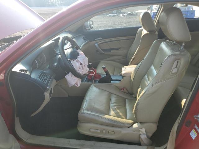 1HGCS11868A011089 - 2008 HONDA ACCORD EXL RED photo 7