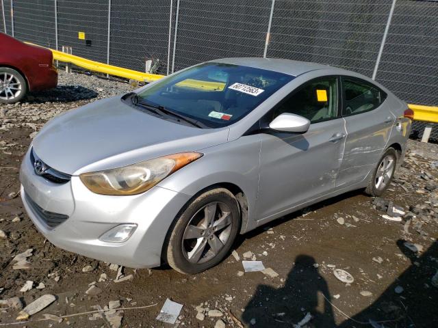 KMHDH4AE2CU464573 - 2012 HYUNDAI ELANTRA GLS SILVER photo 1