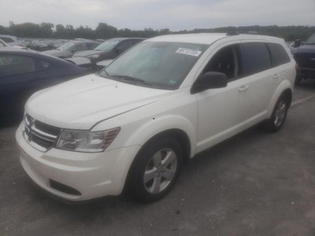 3C4PDCAB3ET241257 - 2014 DODGE JOURNEY SE WHITE photo 1