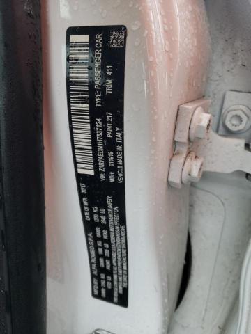 ZARFAEDN1H7537124 - 2017 ALFA ROMEO GIULIA Q4 白色 照片 12