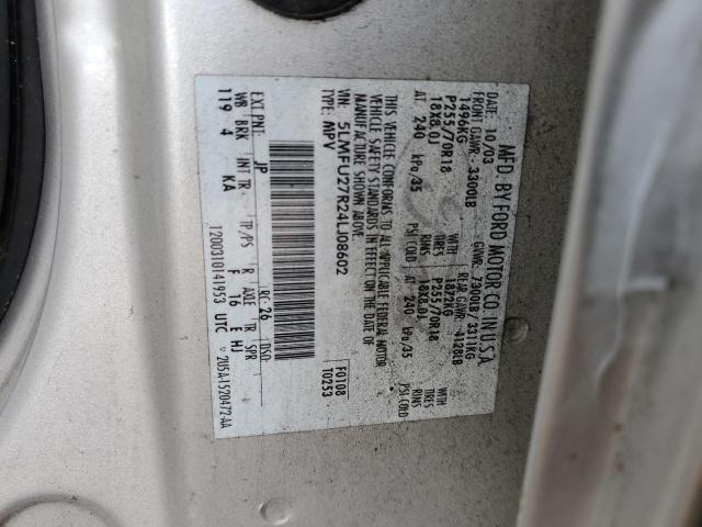 5LMFU27R24LJ08602 - 2004 LINCOLN NAVIGATOR 米色 照片 10