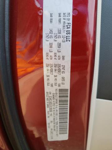 2C4RC1BG5LR139288 - 2020 CHRYSLER PACIFICA TOURING L მუქწითელი ფოტო 13