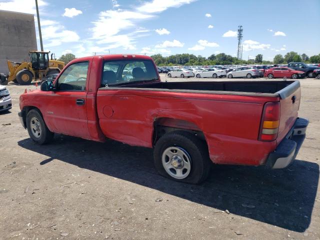 1GCEC14W3YE220412 - 2000 CHEVROLET SILVERADO C1500 RED photo 2