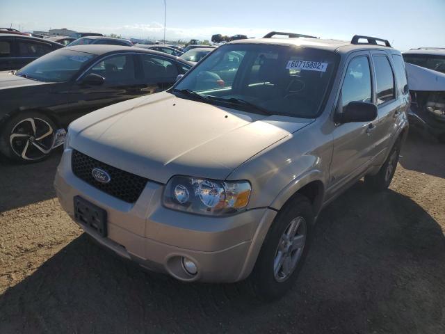 1FMCU59H97KA35394 - 2007 FORD ESCAPE HEV TAN photo 2