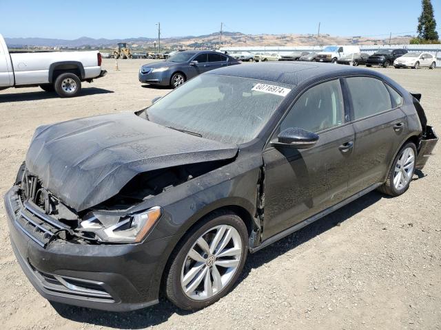 1VWLA7A37KC011703 - 2019 VOLKSWAGEN PASSAT WOLFSBURG BLACK photo 1