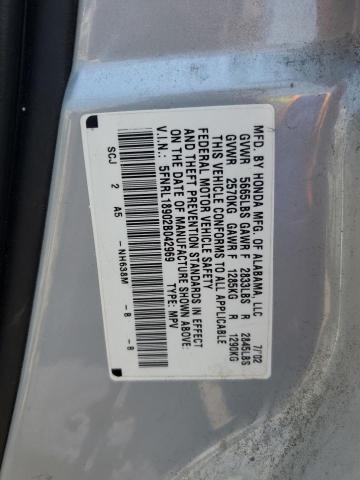 5FNRL18902B042969 - 2002 HONDA ODYSSEY EXL SILVER photo 13