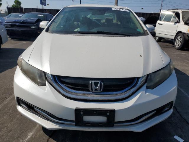 19XFB4F27DE200892 - 2013 HONDA CIVIC HYBRID WHITE photo 5