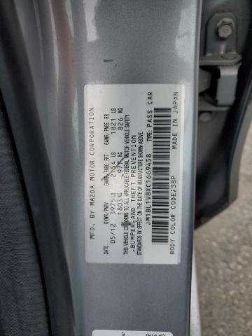 JM1BL1V8XC1669458 - 2012 MAZDA 3 I SILVER photo 12